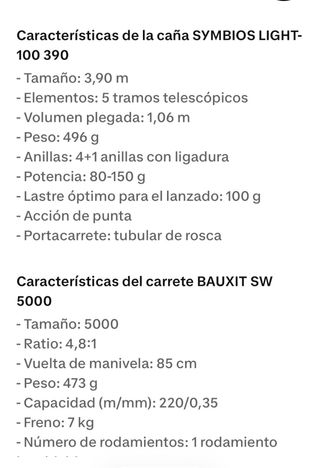 Conjunto Pesca Caña Surfcasting Caperlan