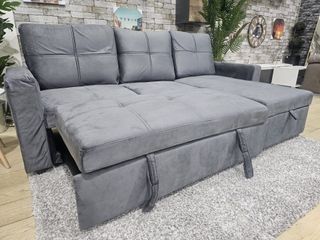 Sofá Cama Chaiselongue 215cm Gris
