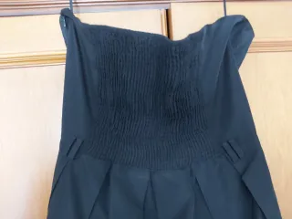 Vestido fiesta palabra de honor negro