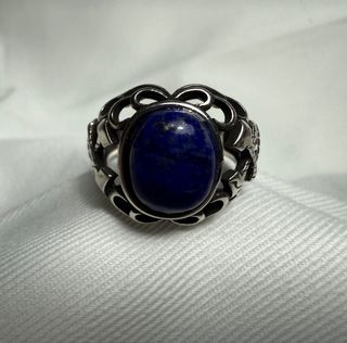 Anillo Plata Piedra lapislázuli