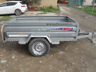 Remolque fuerte basculante 750 kg