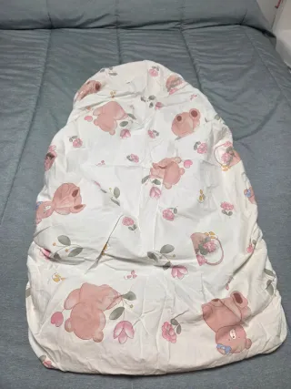 Sábana bajera cuna ositos y flores