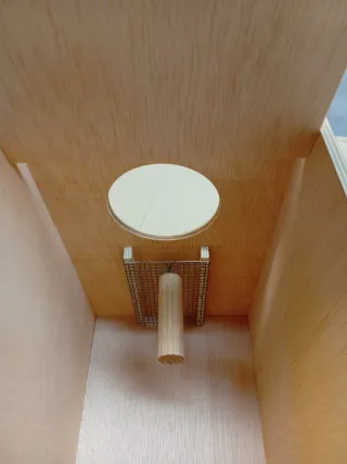 Nido de madera para loros y guacamayos