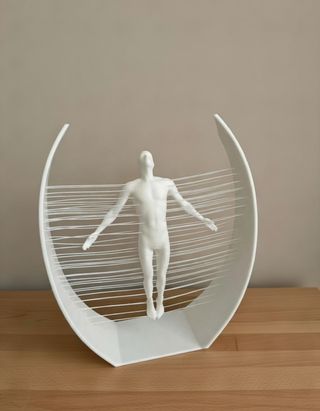 Escultura Vitruviano em Linhas (Decoração)