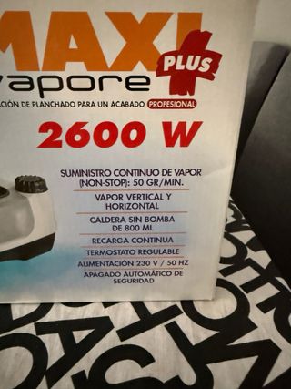 Estación de planchado MAXI VAPORE PLUS