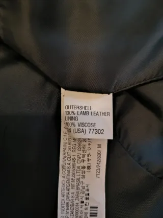 Chaqueta piel cordero Zara Mujer Talla M