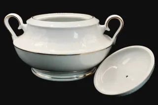 Sopera Porcelana Kutahya Filo Oro 29cm