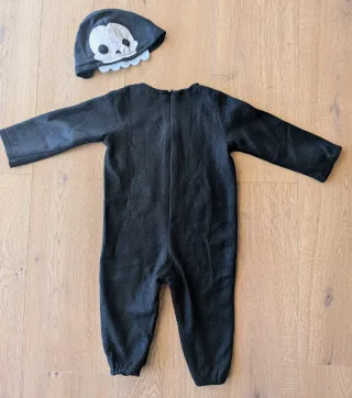 Disfraz Esqueleto Bebé Talla 6-12 Meses