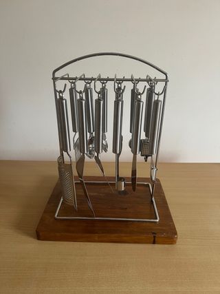 Juego completo utensilios cocina acero inoxidable