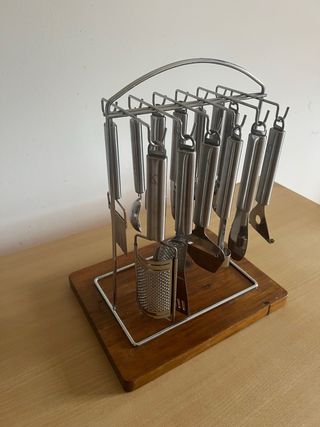 Juego completo utensilios cocina acero inoxidable