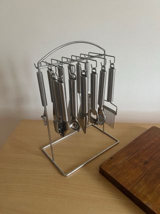 Juego completo utensilios cocina acero inoxidable