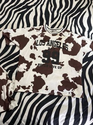 Conjunto Chándal Estampado Vaca