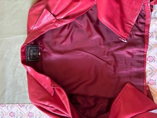 Chaqueta Piel Burdeos Leonardo da Vinci T40