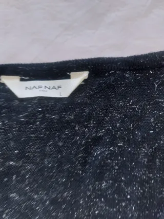 Chaqueta Naf Naf lentejuelas fiesta negra