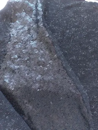 Chaqueta Naf Naf lentejuelas fiesta negra