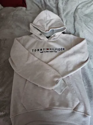Sudadera Tommy Hilfiger rosa jaspeado