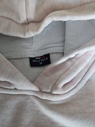 Sudadera Tommy Hilfiger rosa jaspeado