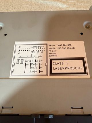 Radio RCD 300 Original Volkswagen