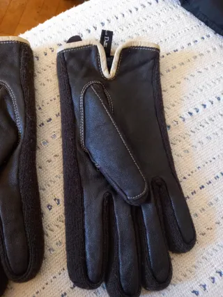 Guantes Massimo Dutti Piel Negro