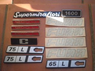 Lote 13 Insignias Coches Clásicos Simca Seat