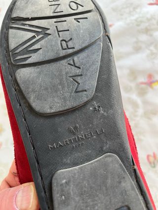 Mocasines Martinelli Ante Rojo