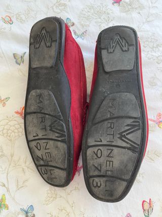 Mocasines Martinelli Ante Rojo