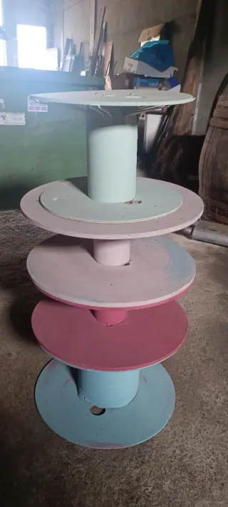 Estantería expositor tienda madera