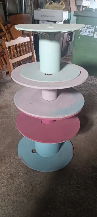 Estantería expositor tienda madera