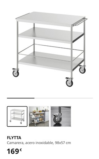 Carrito Cocina Acero Inoxidable IKEA Flytta