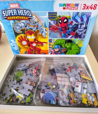 Puzzle Marvel Superhéroes 3x48 Clementoni