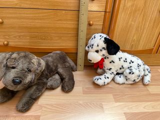 Lote 2 perros peluche grandes