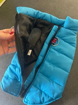 Pettorina impermeabile per cane blu Taglia M