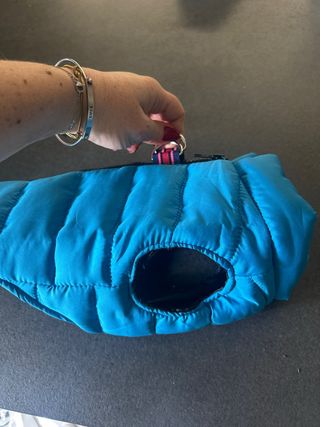 Pettorina impermeabile per cane blu Taglia M