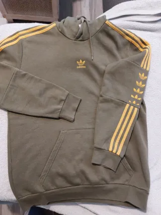 Felpa Adidas Uomo Verde e gialla