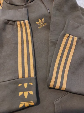 Felpa Adidas Uomo Verde e gialla