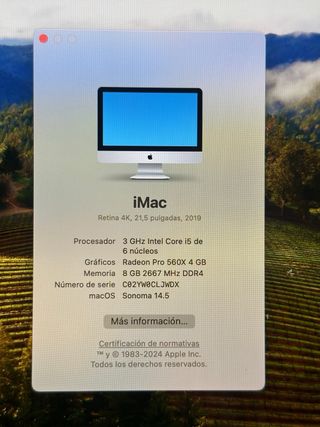Imac Retina 4k Intel Core i5 2019