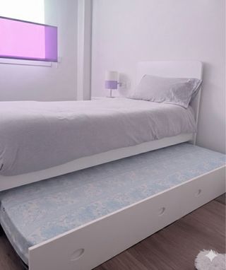 Cama nido blanca 90x190 + 80x190