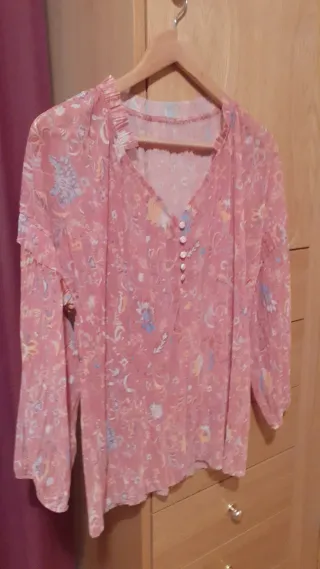 2 Blusas Gasa Estampadas