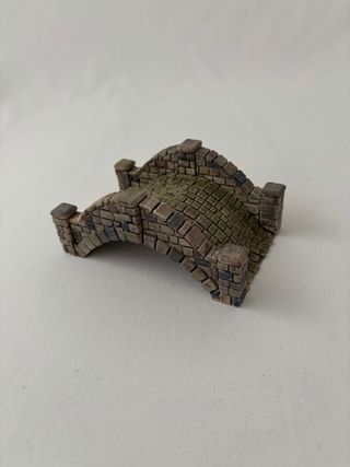 Puente Medieval, pintado a mano