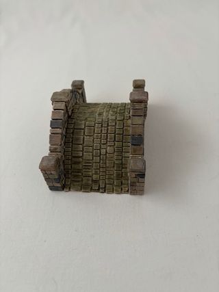 Puente Medieval, pintado a mano