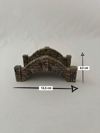 Puente Medieval, pintado a mano