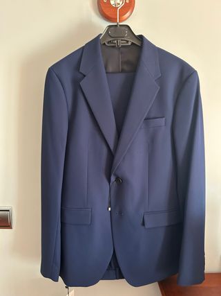 Traje Zara Hombre Azul Nuevo