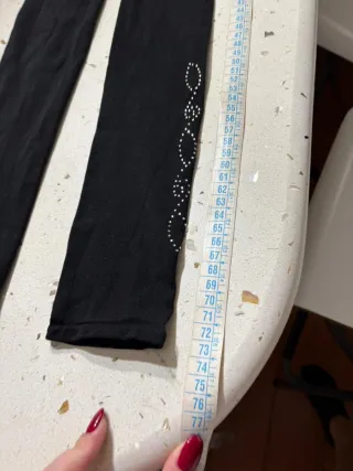 Calze/leggins tg.S,L Parisien con strass