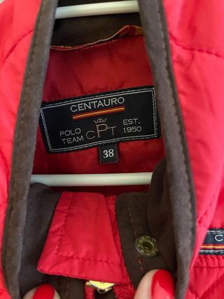 Chaleco acolchado rojo Centauro