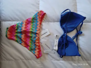 Bikini Calzedonia Azul y Multicolor
