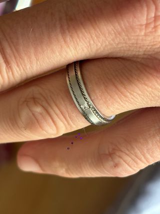 Anillo de compromiso acero inoxidable De hombre