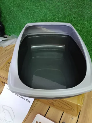 Feandrea Caja Arenero con Bordes Altos, Tamaño XL