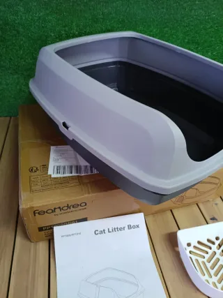 Feandrea Caja Arenero con Bordes Altos, Tamaño XL