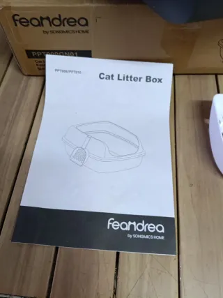 Feandrea Caja Arenero con Bordes Altos, Tamaño XL