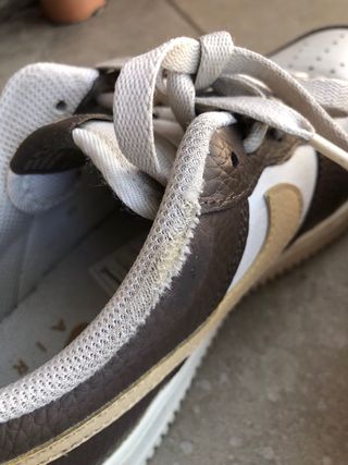 Nike Air Force 1 Scarpe Marrone Bianco